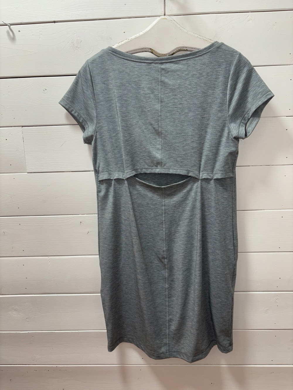 Indygena / Indyeva Grey Short-Sleeve Dress – Size M - Picture 5 of 10